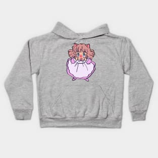 I draw chibi neko making funny face / the star of cottonland Kids Hoodie